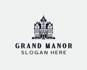 Mansion - Manor Mansion House logo design