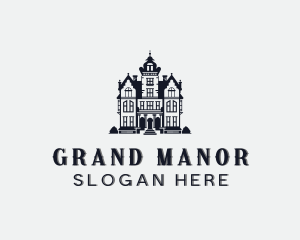 Manor Mansion House logo design