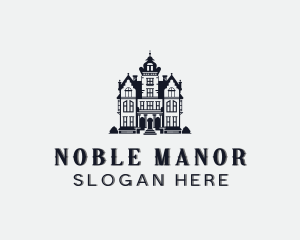 Manor Mansion House logo design