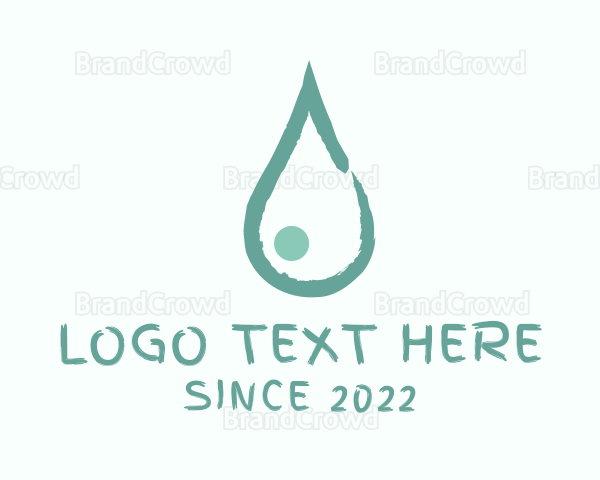 Droplet Water Paint Logo