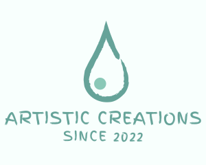 Droplet Water Paint  logo design