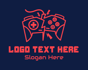 Controller - Electric Game Controller logo design