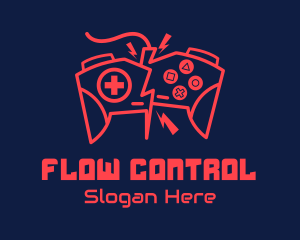 Electric Game Controller logo design