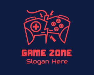 Electric Game Controller logo design