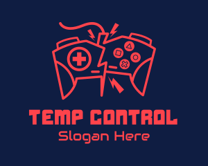 Electric Game Controller logo design