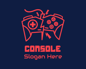 Fortnite - Electric Game Controller logo design