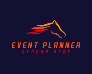 Ranch - Race Fire Horse logo design