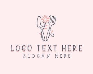 Flower Garden Planting Logo