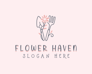 Flower Garden Planting logo design