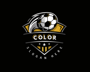 Athlete - Soccer League Football logo design