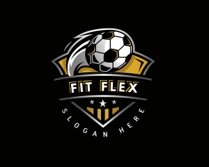 Fitness - Soccer League Football logo design
