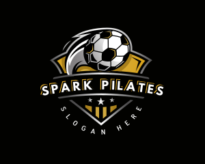 Atletic - Soccer League Football logo design