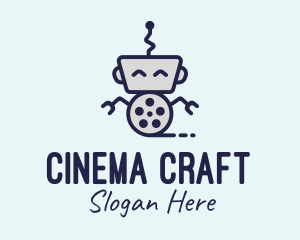 Filmmaking - Movie Film Robot logo design