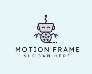 Movie Film Robot logo design