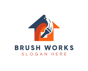 Brush - Home Improvement Paint Brush logo design