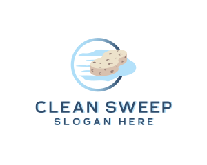 Sponge Wipe Cleaning logo design