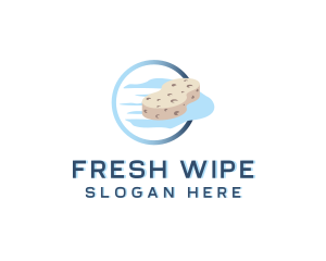 Wipe - Sponge Wipe Cleaning logo design