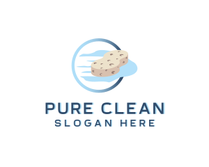 Sponge Wipe Cleaning logo design