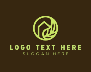 Green Leaf Home logo design