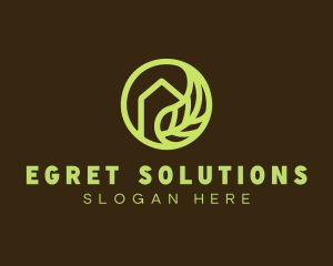 Green Leaf Home logo design