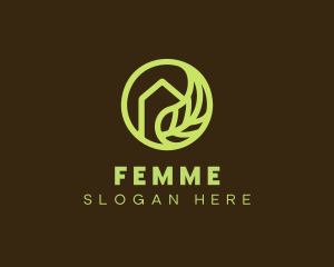 Green Leaf Home logo design