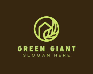 Green Leaf House logo design