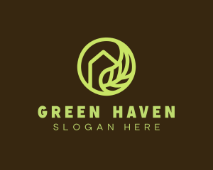 Green Leaf Home logo design