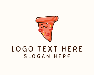 Pizza - Rabbit Pizza Slice logo design