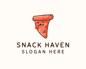 Rabbit Pizza Slice logo design