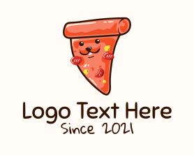 Pizza Delivery - Cute Pizza Slice logo design