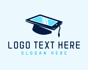 Graduation - Digital Tablet Education logo design