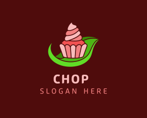 Icing - Sweet Cupcake Leaf logo design