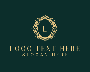 Boutique - Royal Ornamental Wreath logo design