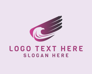 Airlines - Eagle Wing Animal logo design