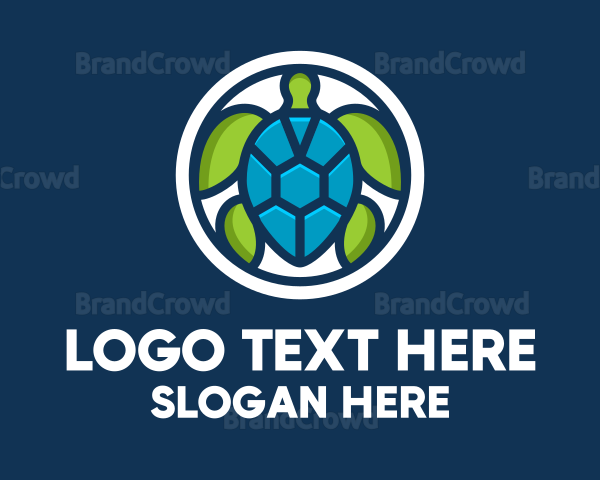 Sea Turtle Jewel Logo