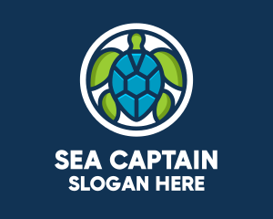 Sea Turtle Jewel  logo design