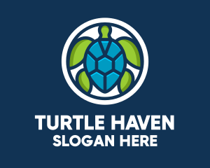 Sea Turtle Jewel  logo design