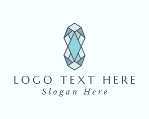 Gemstone Cut - Diamond Crystal Gem logo design
