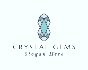 Diamond Crystal Gem logo design