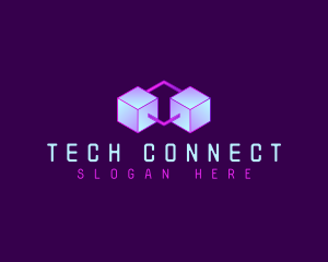 Interlinked Tech Cube Logo