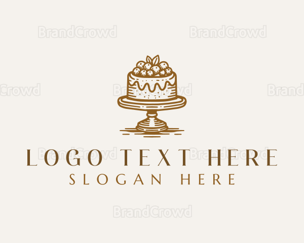 Sweet Wedding Cake Logo