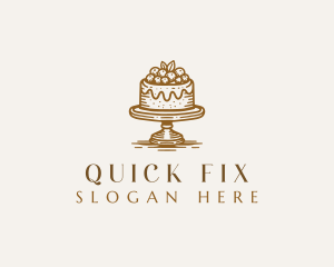 Sweet Wedding Cake Logo