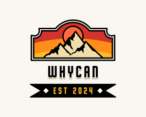Mountain Peak Hiker Logo