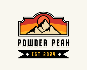 Mountain Peak Hiker logo design