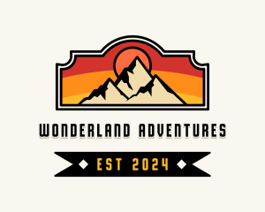 Mountain Peak Hiker logo design