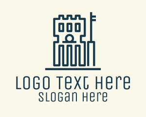 Institution - Simple Government Building logo design