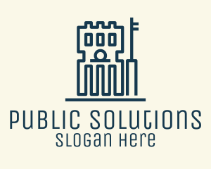 Government - Simple Government Building logo design