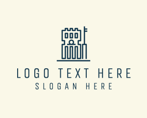 Simple Government Building logo design