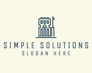 Simple Government Building logo design