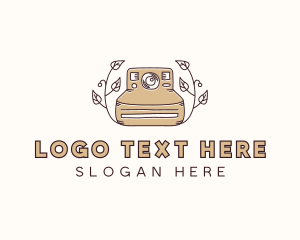 Blogger - Polaroid Camera Photography logo design